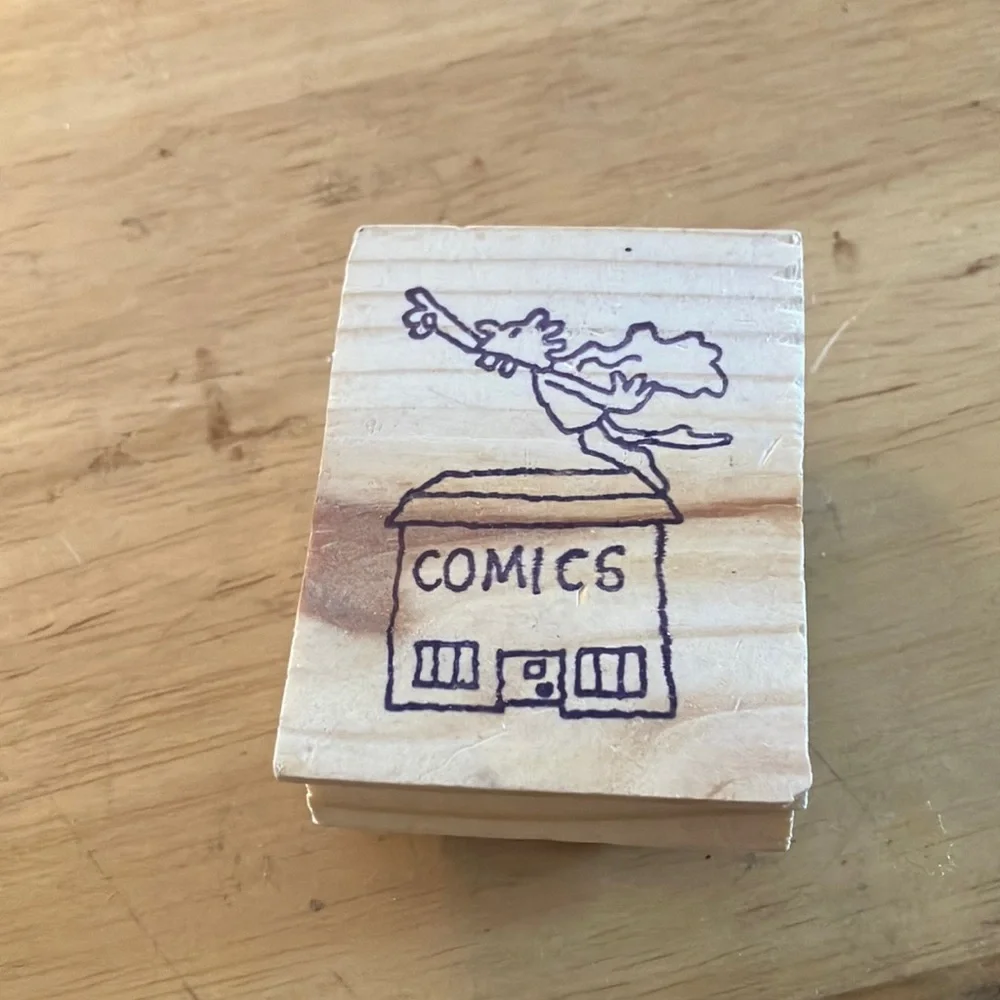 Wooden Comic Stamp